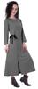 Moomaya Full Sleeves Maxi Dress Long Button Down Solid Casual Slit Dresses