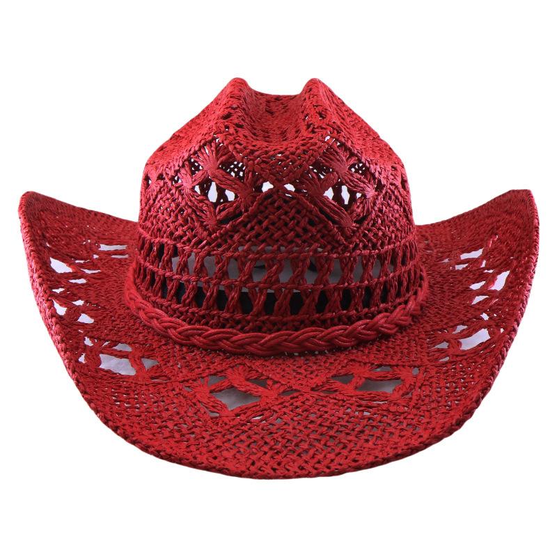Cowboy Straw Hat Men And Women Summer Travel Visor Beach Vacation Sun Hat Camping Versatile Casual Hat