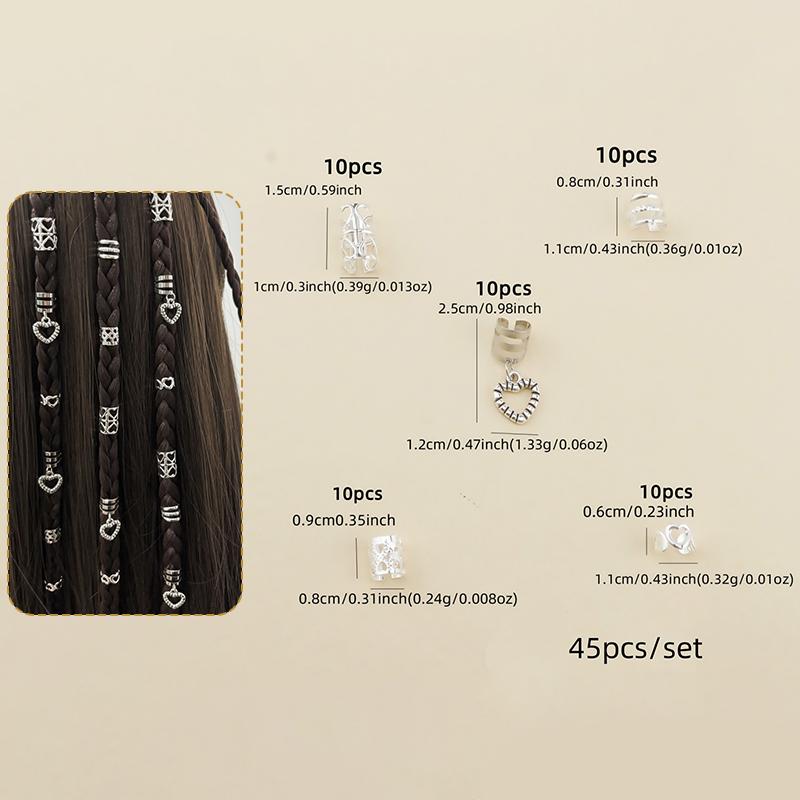 1Set Starfish Conch Pendant Artificial Pearl Summer Y2K Dreadlock Hair Jewelry Accessories For Braids For Girls Music Festival