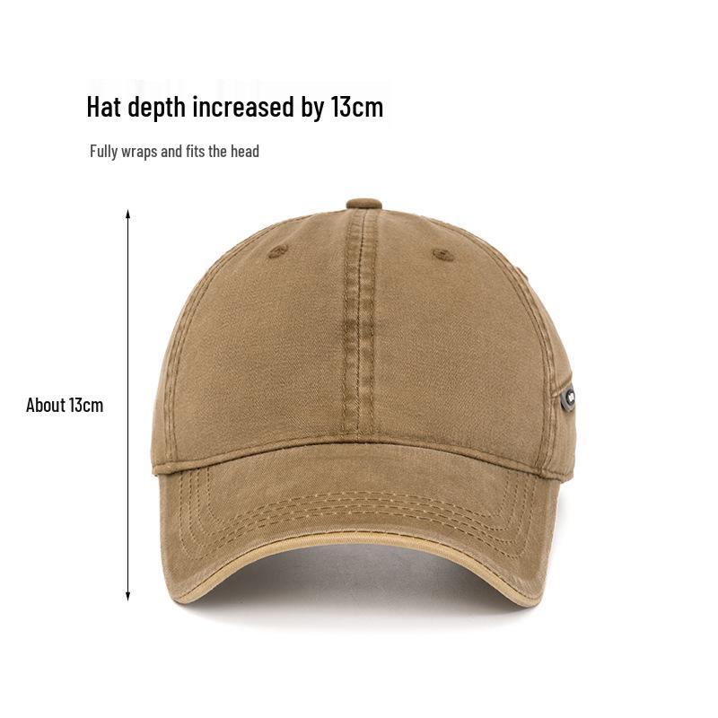 Erkek Pamuklu Düz Renk Kavisli Siperli Beyzbol Şapkası - İlkbahar ve Yaz İçin Dış Mekan/Güneş Şapkası
