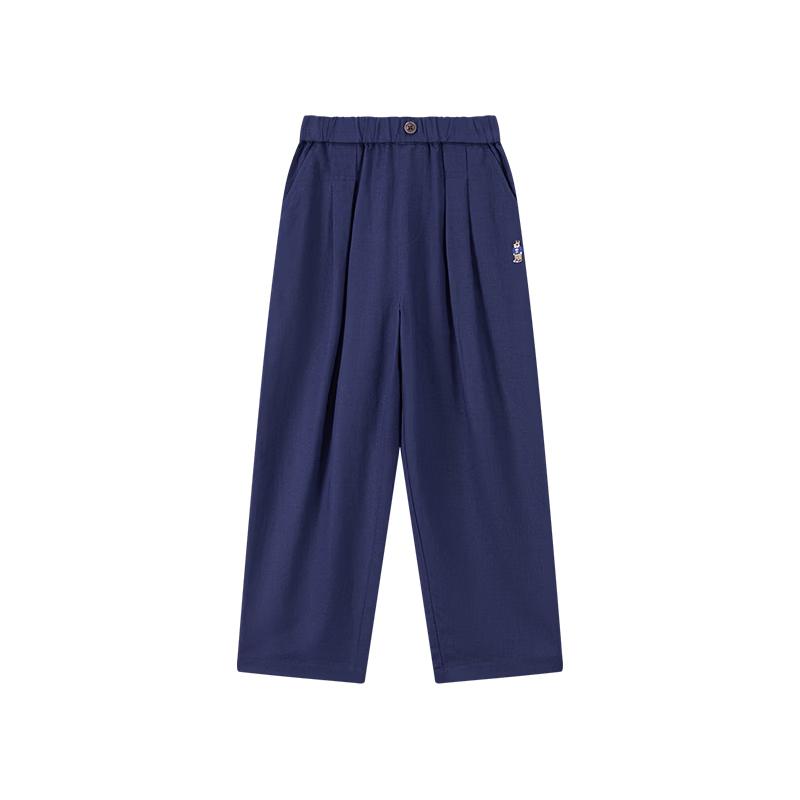 Teenie Weenie Kids Boys  Linen Blend Casual Trousers 120