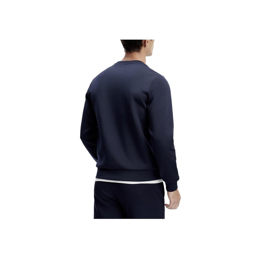 Fila Solid Color Fitness Pullover Sweatshirt Men Tops Royal-Blue A11M411206F-NV