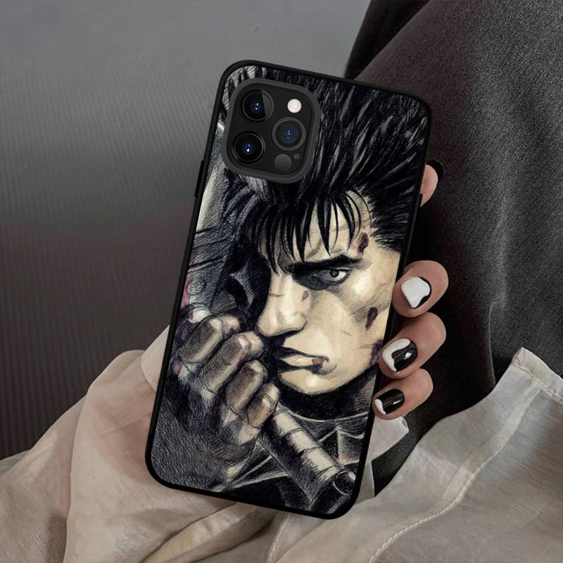 Anime Berserk Guts Custodia per Telefono Silicone Morbido per iphone 14 13 12 11 Pro Mini XS MAX 8 7 6 Plus X XS XR Cover