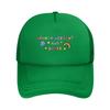 LGBT Rainbow Gay Pride Trucker Cap Unisex HipHop  Mesh Baseball Caps Polyester Adjustable Golf Hats