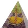6cm Amethyst Kristallpyramide Edelstein Schreibtischdekoration