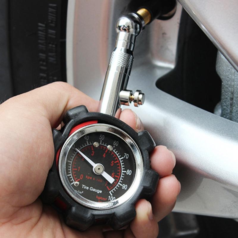 Heavy Duty Tire Pressure Gauge High Accuracy Air Pressure Tire Gauge PSI KPA BAR for Cars Trucks Motorcycles Bikes