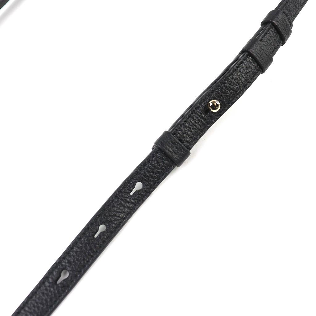 Pristine Salvatore Ferragamo Shoulder Bag Studio Gancini Leather Black 21H886 Used