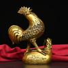 Brass Exquisite Lucky Rooster Golden Rooster Fortune Rooster Twelve Zodiac Home Decoration Craft Ornament