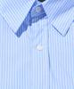 OTHERFITS Striped Marine Crop Shirt (Sky Blue)