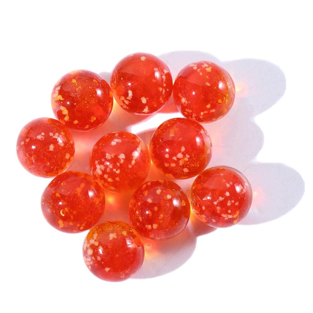 

10pcs/pack Glass Marbles Fish Tank Glass Ball Transparent Crystal Beads Children Toys красный