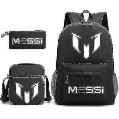 3-teiliges Fußball-Rucksack-Set - Jugend-Reise-Laptop-Rucksack