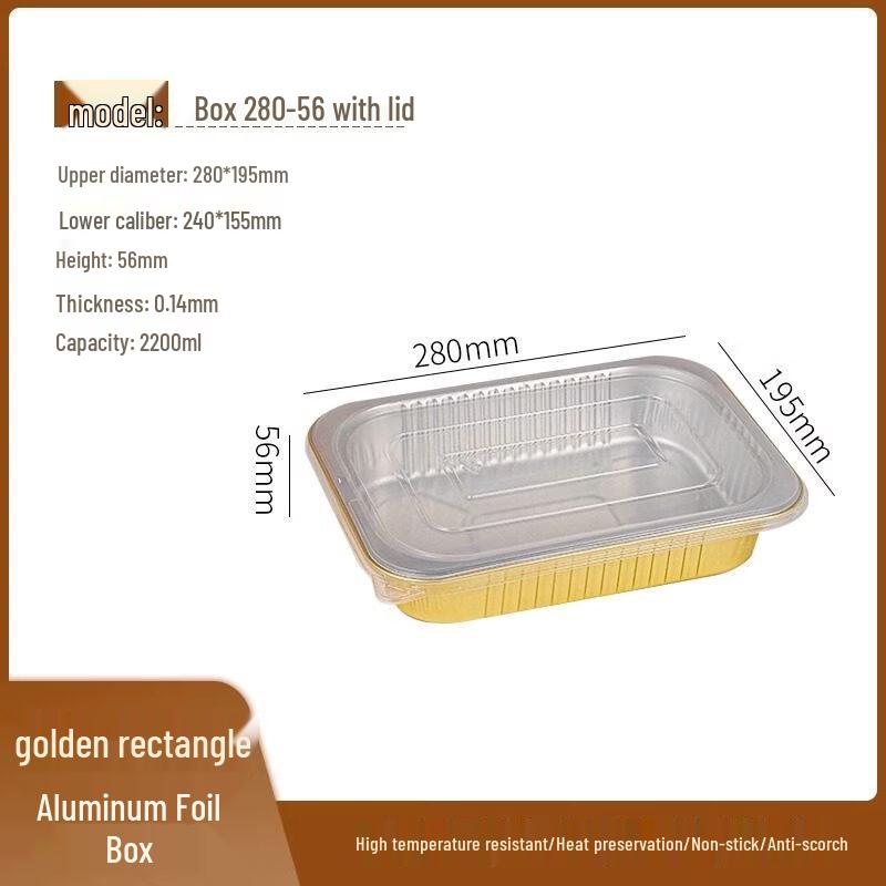 Aluminum Foil Baking Pans with Lids (10-Pack)
