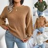 Autumn Winter Casual Long Sleeve Knit Sweater Women's Clothing