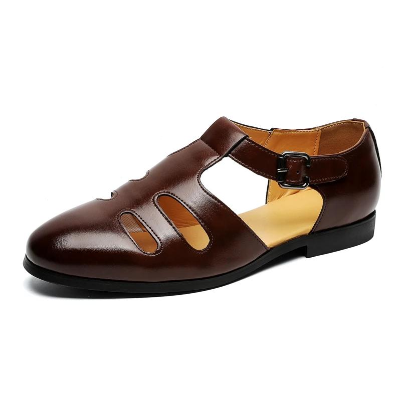 

Fashion Casual Business Shoes for Men Breathable Wear-Resistant Pointed Toe Outdoor Trendy All-match Mans Shoe Spring Autumn Main Push 46 коричневый