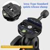 Haoge Combo Boss Adapter with CP-64 64mm Arca-Swiss Compatible Quick Release Clamp for Manfrotto Tripod Ball Head Clamp Replacement