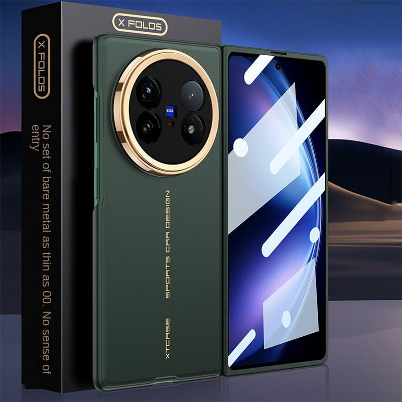 0.6mm Ultra-thin Micro-Polished Frosted Glass Protective Case for VIVO X Fold 5 fold5 All-inclusive Protect Cover