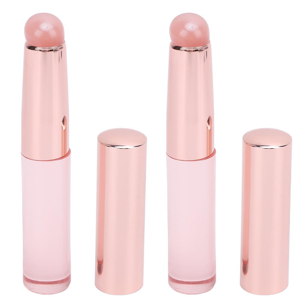 2pcs Lip Applicator Brush Portable Lip Gloss Applicator Makeup Lipstick Applicator for Lip Blush Eye