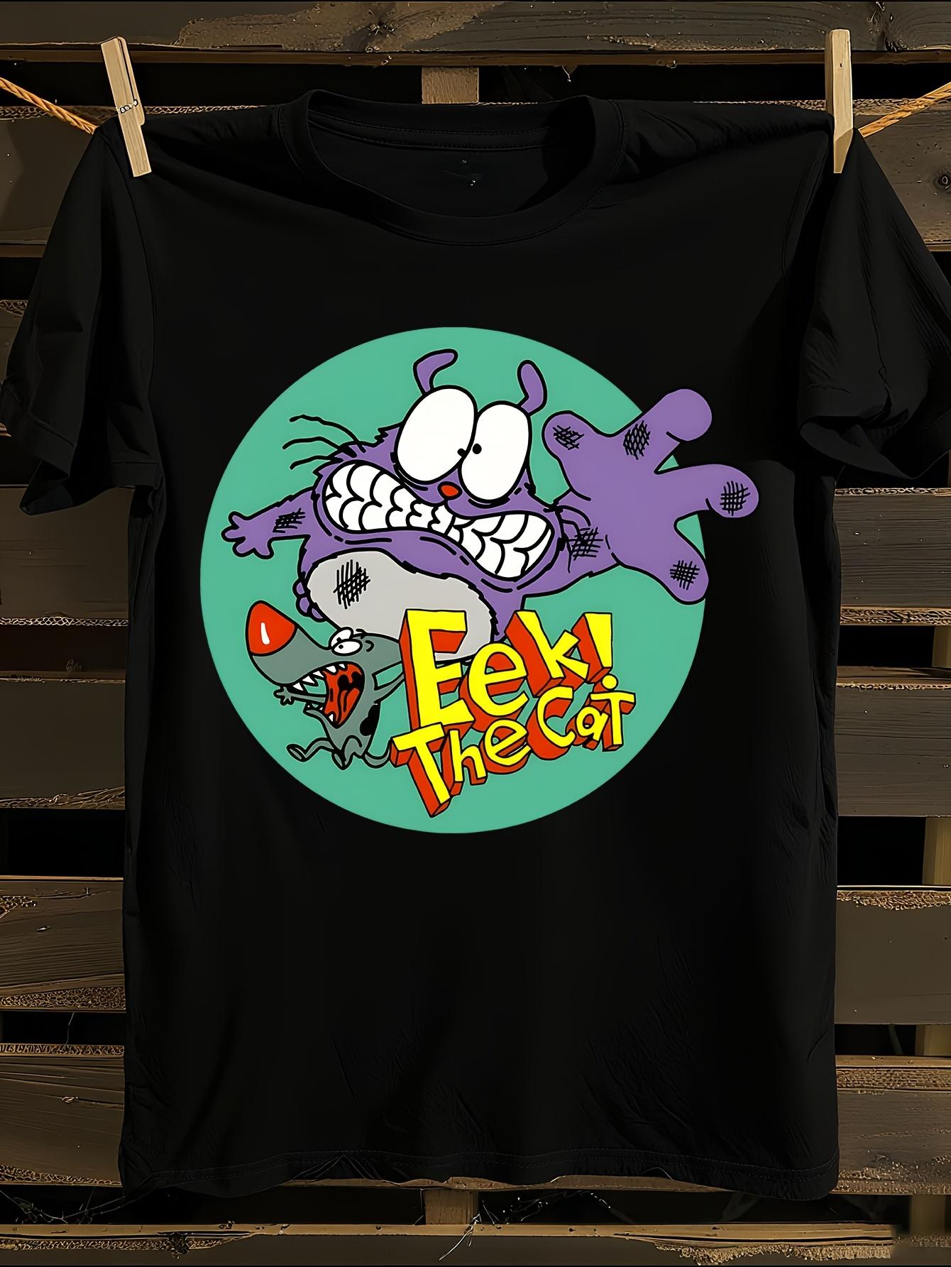Eek! The Cat Sharky Retro Cartoon Tshirt S