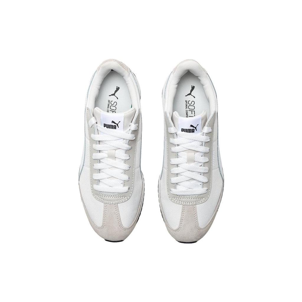 Puma R78 Nylon Comfortable Shock Absorbing Wear Resistant Breathable Lightweight Low Top Running Shoes Unisex Sneaker Gray White 397149-02