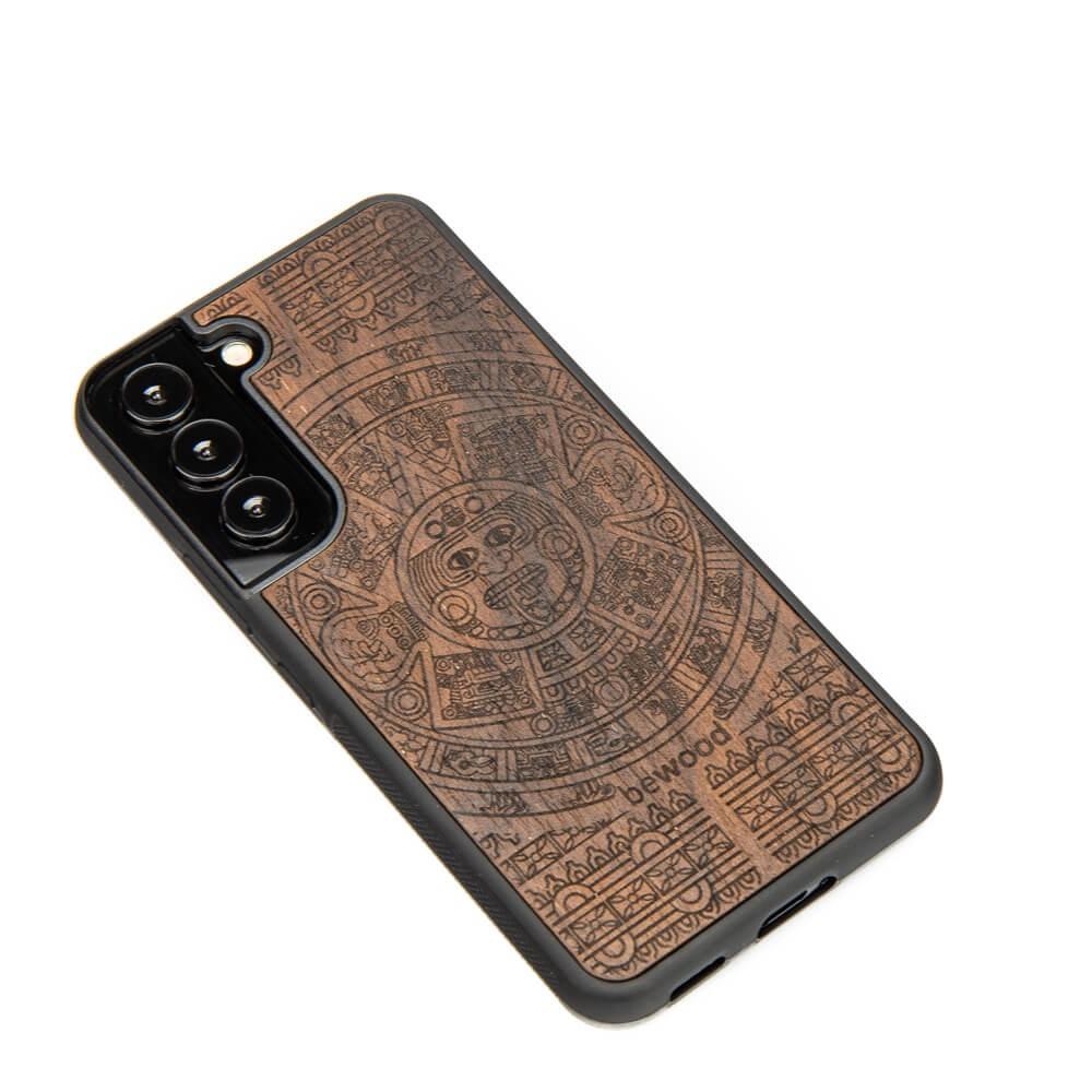 Wooden Case for Samsung Galaxy S22 Aztec Calendar Ziricote