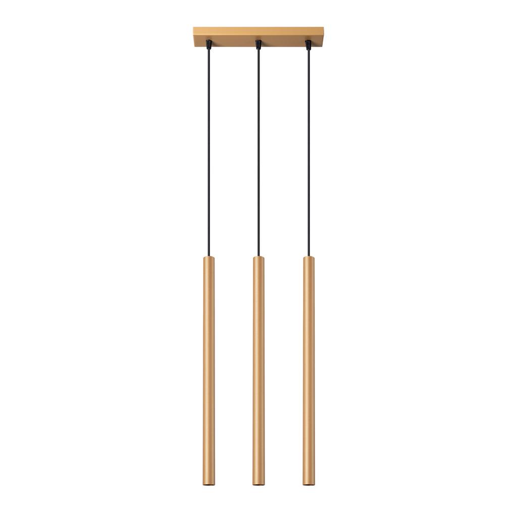 Pastel 3L gold pendant lamp