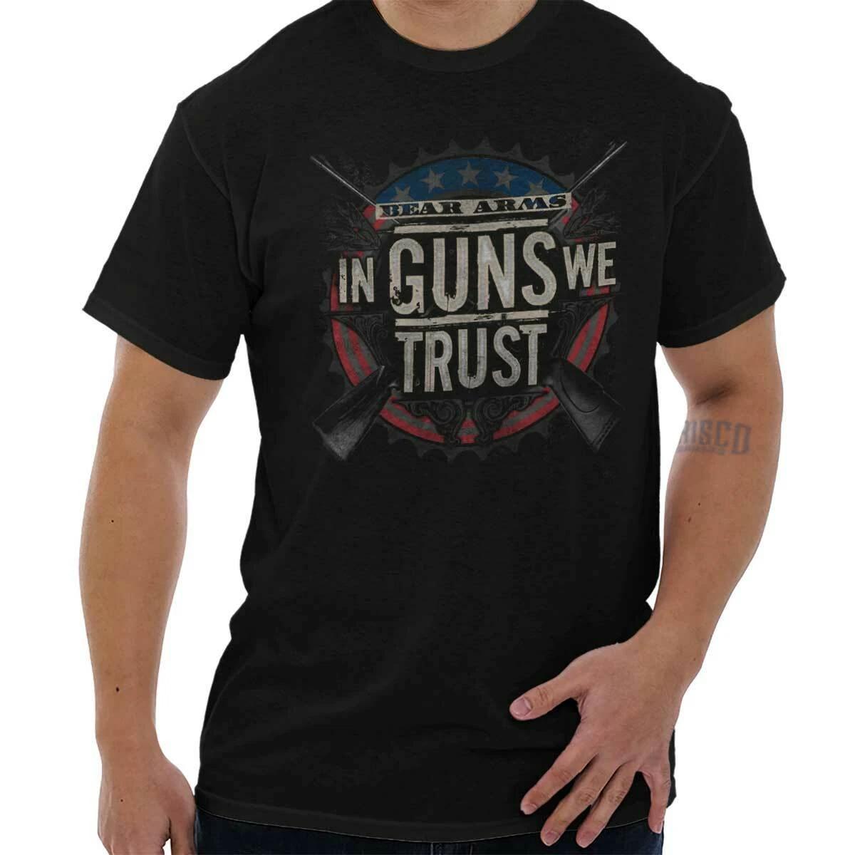 Pro Gun Rights 2nd Amendment Patriotic Gift Womens or Mens Crewneck T Shirt Tee XS