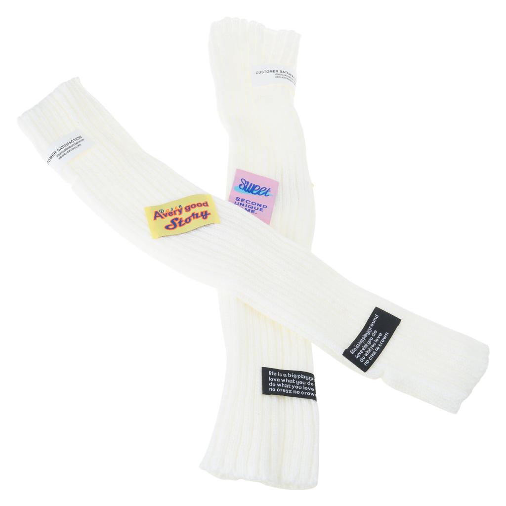 Knitted Arm Sleeves Fingerless Mittens Elastic Wrist Sleeves For Daily Wear and Outdoor Activities Girls Gift Stylish