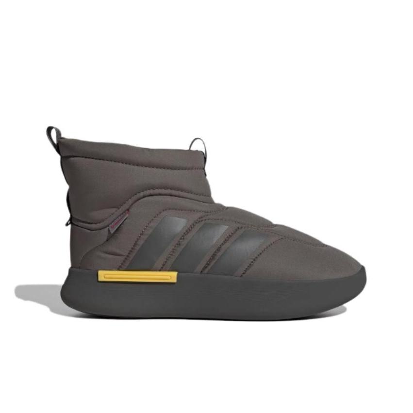 Adidas Adipuff Trendy Slip-Resistant Durable High-Top Casual Shoes Unisex Casual Shoes Rock-Olive-Green JR0069