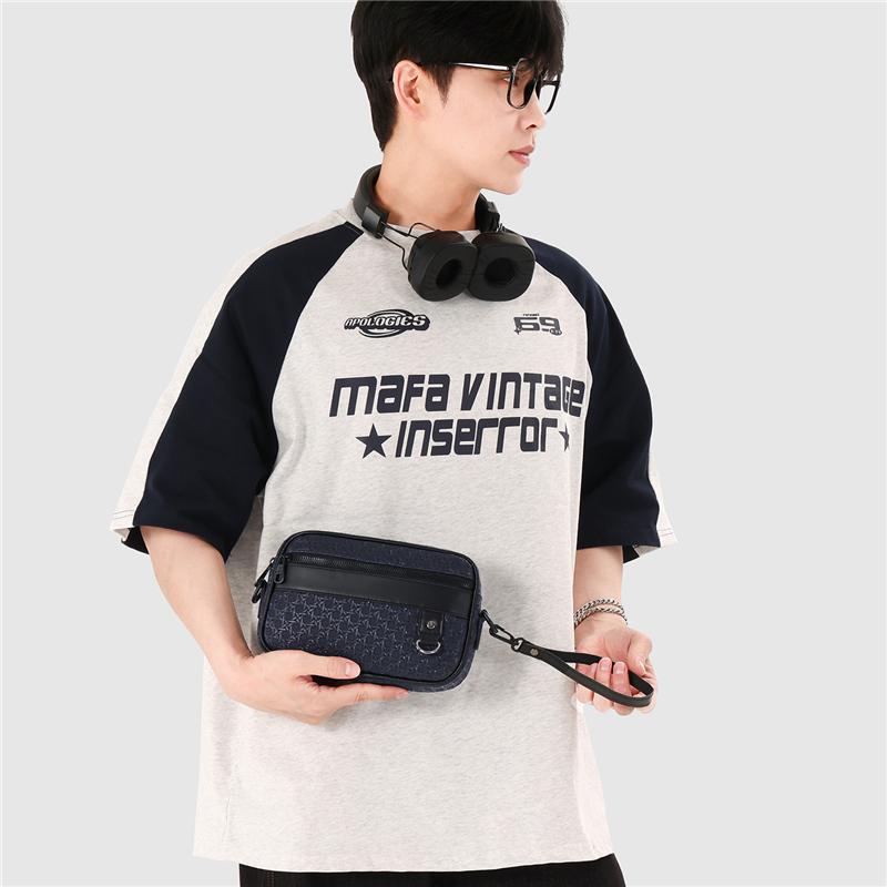 Borsa a tracolla da uomo per lavoro, pendolari, leggera, con scomparti multipli, impermeabile, a tracolla