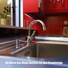 Press Type Soap Dispenser Stainless Steel Sink with 100CM Extension Tube Kitchen Corrosion-resistant Countertop Built-in Dishwashing Liquid Dispensing