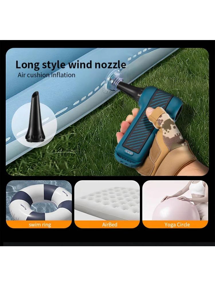 Mini Camping Outdoor Handheld Fan Blow And Suction Integrated Turbo Fan Violent Turbo Fan Portable for Camping And Hiking