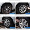 Motorcycle Wheel Detailing Brushes 2Pcs Stain Removal Car Tire Cleaning Tools for Auto SUV Truck Care