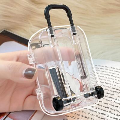 Mini Trolley Case Station Wagon Storage Box Lovely Candy Box Transparent Storage Box