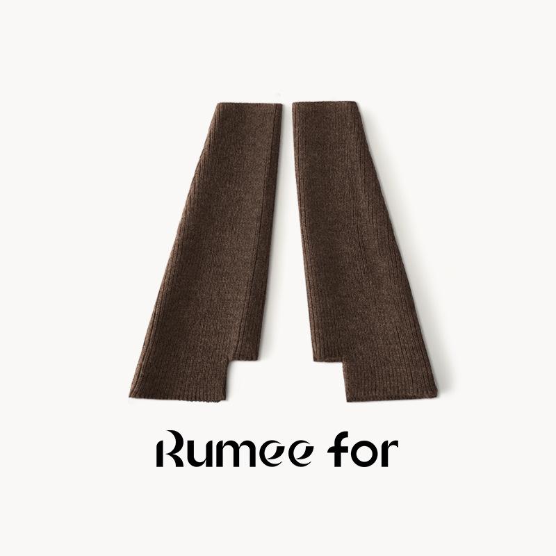 

Y2K Fashion открытые трикотажные белые носки из телячьей кожи для женщин - модные весенние чехлы для ног One Size кофейный