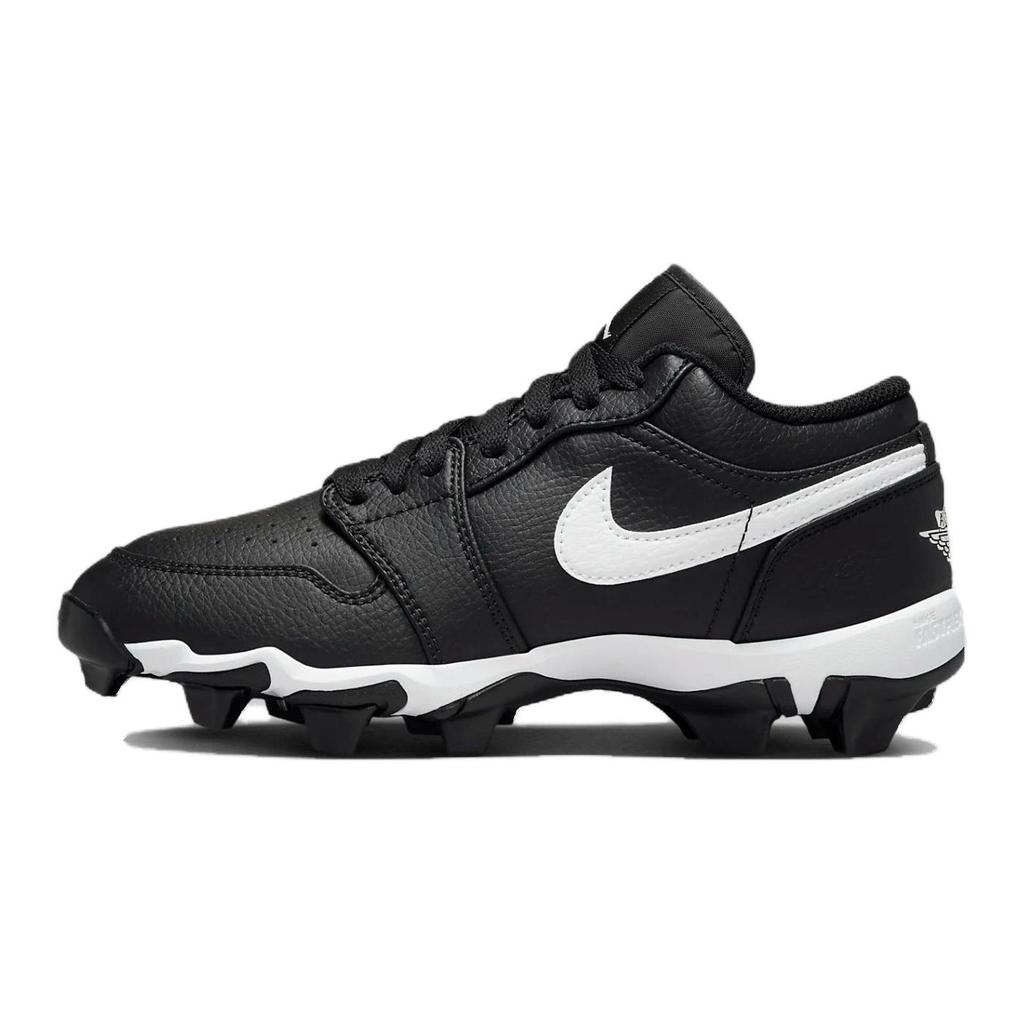 Air Jordan 1 Low Cleat GS Black White Kids Sneakers HF6885-001