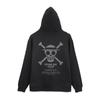 COSPA One Piece Straw Hat Pirates Zip Hoodie BLACK XL Size Direct from Japan