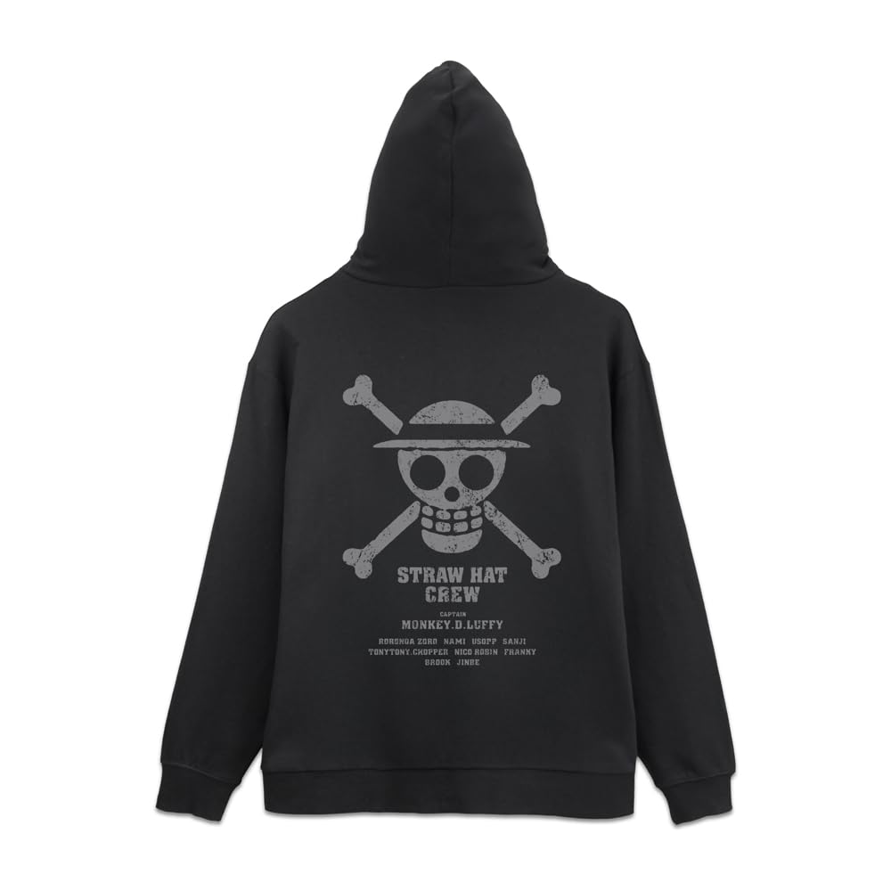 COSPA Толстовка на молнии Пираты Соломенной Шляпы One Piece ЧЕРНАЯ Размер XXL Прямо из Японии