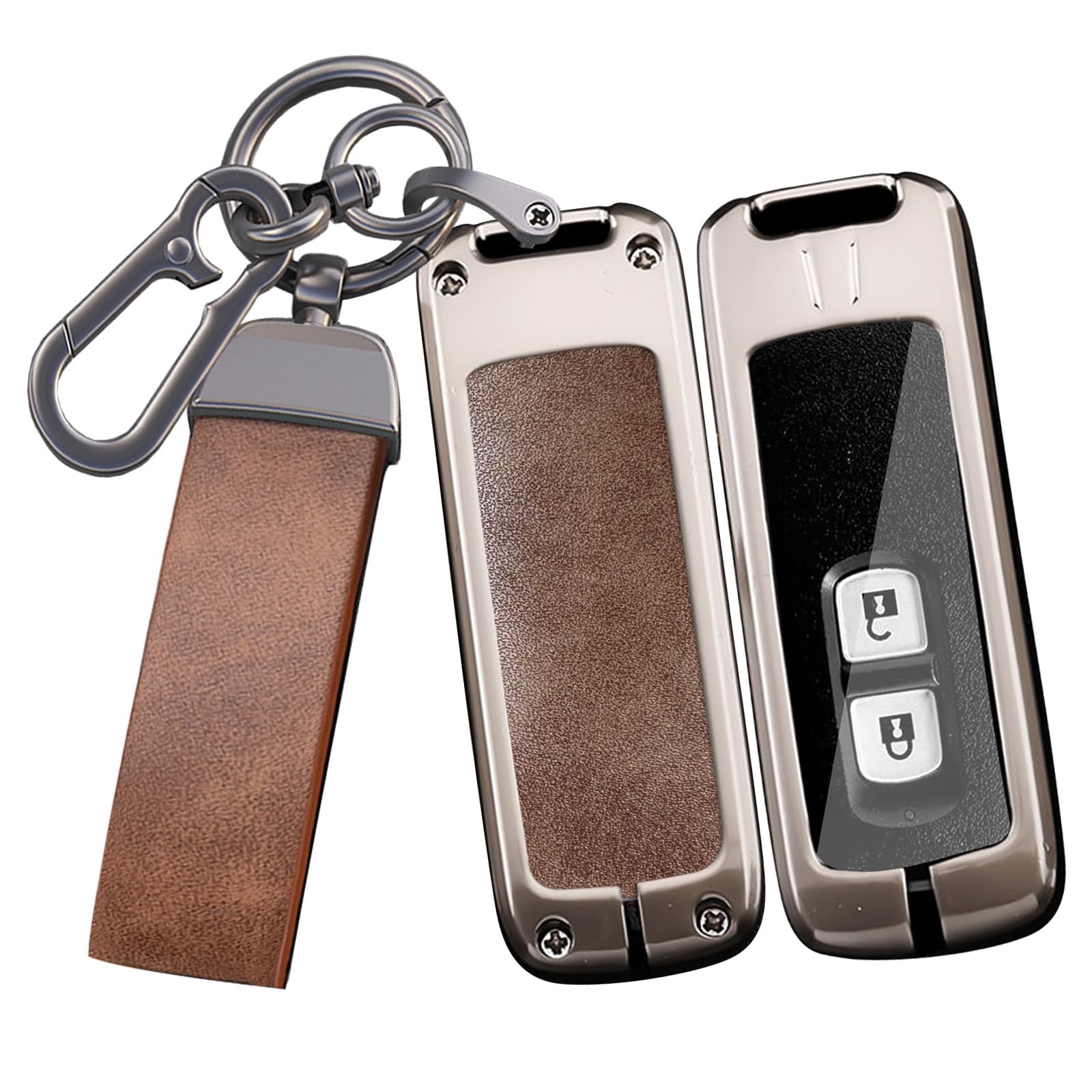[ontto] Honda Key Case Key Cover Key Holder Zinc Alloy M коричневый