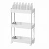 SVOHZAV Kitchen Slim Storage Cart with Pet Bottle Refrigerator Side Bathroom Slim Spice Rack Cart, Casters, 13cm, 18cm, 22cm, Rack, Storage, Storage,