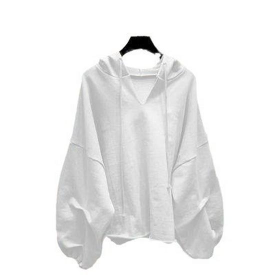 2024 Korean Style Women's Hooded Long-Sleeve Sweatshirt - Versatile, Loose Fit for Spring and Autumn
