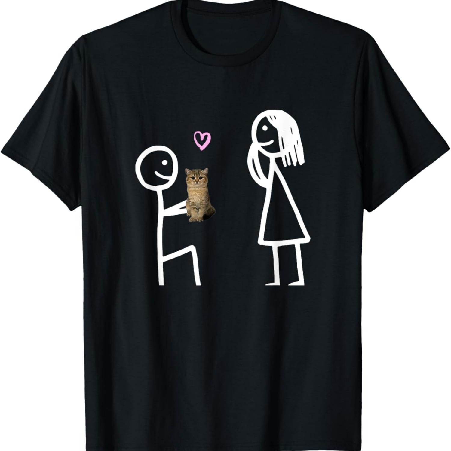 Funny wholesome cat meme T-Shirt for Men Women Kids S чёрный