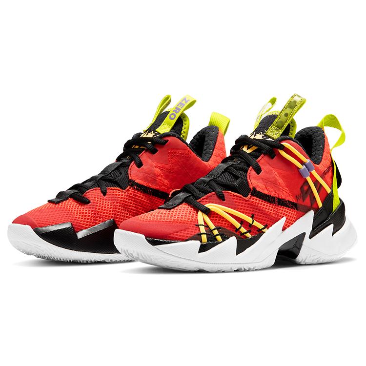 Jordan Warum Nicht Zer0.3 SE Russell Westbrook 3 Niedrige Basketballschuhe Orange Gelb Unisex CN8107-600