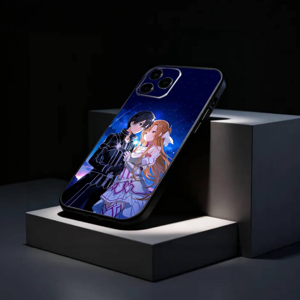 VRMMORPG Sword Art Online Phone Case Silicone Soft For IPhone 17 16 15 14 13 12 11 X XR Plus Pro Max Plus