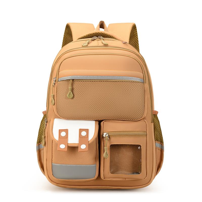 The New Color Matching Schoolbag for Primary School Students In Grades 1-6 Is Lightweight and Heavy-duty