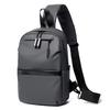 TS JYL laptop bag,Men Chest Bag Leather Simple Solid Color Shoulder Crossbody Waist Pack