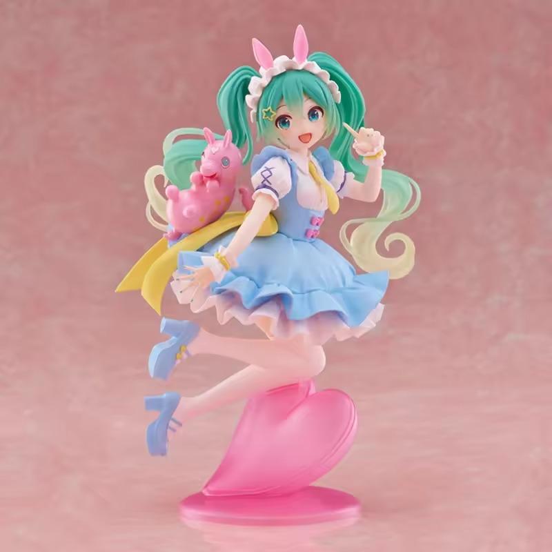 In Stock Genuine Model Taito Hatsune Miku x Rody 17cm AMP Fairy Tale Figure Pretty Anime Figurine Collection Toys Festival Gift