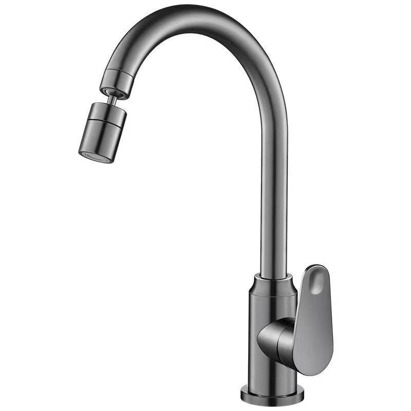 Yuzhu Xuntong Gunmetal Grey Single Cold Kitchen Faucet