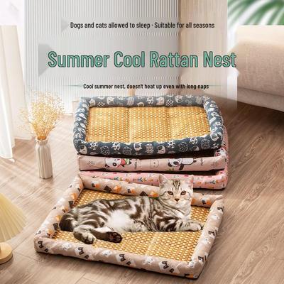 All-Season Pet Cooling Mat & House: Summer Cool Pad for Cats & Dogs