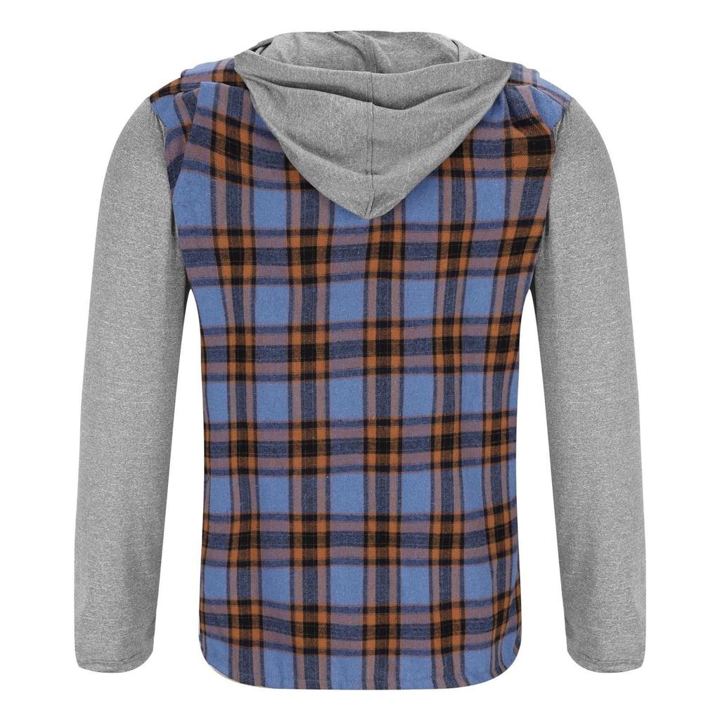 Men's Casual V-neck Knitted Fitted Shirt Jacket