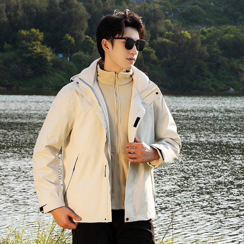 Jackets for Men, Three-in-one Jackets for Women, Outdoor Windproof and Waterproof Hidden Jackets, Mountaineering Jackets